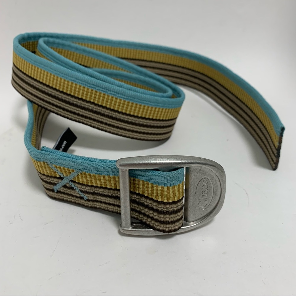 Chaco Men's Multicolor Striped Belt Webbed Bottle Opener 40/42